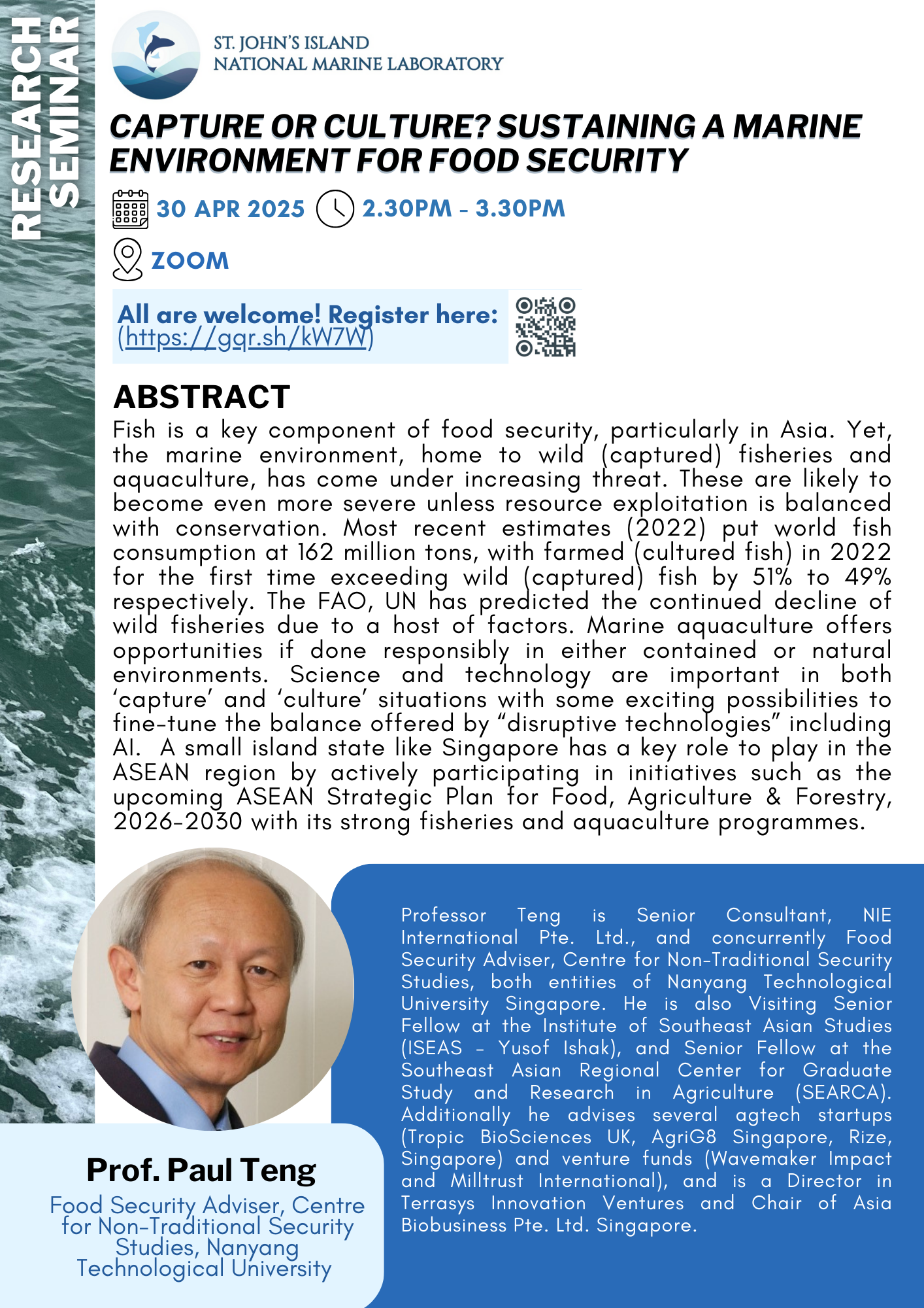 Prof Paul Teng poster